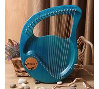 Lyre Harp 21 for Adult String Small Harp Metal Harp String Instruments Mahogany Music Instruments Lyre Harp with Tuning Wrench Black Gig Bag Best Gift for Beginners Music Lovers Beginners Kids