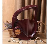 Lyre Harp 21 for Adult String Small Harp Metal Harp String Instruments Mahogany Music Instruments Lyre Harp with Tuning Wrench Black Gig Bag Best Gift for Beginners Music Lovers Beginners Kids