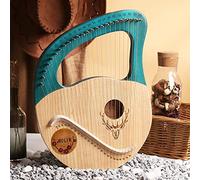 Lyre Harp 24 for Adult String Small Harp Metal Harp String Instruments Mahogany Music Instruments Lyre Harp with Tuning Wrench Black Gig Bag Best Gift for Beginners Music Lovers Beginners Kids