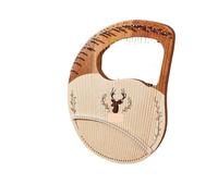 Lyre Harp 32/27 Strings Lyre Harp Piano Lyre Harp Full Solid Wood Mahogany Lyre Harp Portable Musical Instrument Lyre Harp(Size:32 String)
