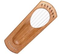 Lyre Harp, 7 Metal Strings Beech Wood Harp with Tuning Wrench, Strings, Non-slip Mat,Songbook, Strings Instrument Gift