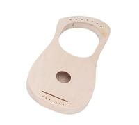 Lyre Harp, 7 Metal Strings Lyre DIY Kit, Basswood Body Lyra Harp, DIY Kit Basswood Instrument with Tuning Wrench Saddle Bridge Pins, Easy Installation