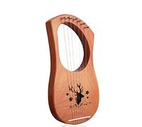 Lyre Harp 7 String Pattern Lyra Harp With Tuning Wrench, User Manual, Extra Strings, Picks For Adult Kids And Beginner