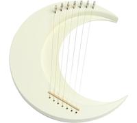 Lyre Harp 7 Strings, Crescent Moon Wooden String Instrument, Lyre Harp Kit Gift for Beginner Harps Classical Style Harps Instrument, Easy to Use