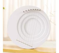 Lyre Harp, 8/11/15 Metal Strings, Moon Shaped Lyre Harp Musical Instrument, Easy to Learn Lap Harp, Easy to Carry Instrument, for Adult/Beginners(27.5cm/10.8in)