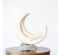 Lyre Harp 8/11 String Moon Shape Mahogany Harp Ornament, Portable Musical Stringed Instrument For Adult Kids And Beginner, Gift Lira Arpa With Tuning Wrench/61 (Color : Beige, Size : 8strings)