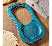 Lyre Harp for Beginners, Portable Lap Harp with Gig Bag, Spare Strings, Tuning Wrench, Picks & Manual, Ideal for Learning & Travel