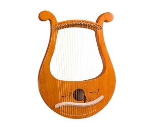 Lyre Harp Lightweight Playing The 19 Metal Strings Lyre Harp Harps Mahogany String Instrument(Wild goose)