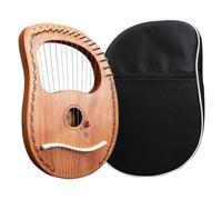 Lyre Harp - Lyre 16 String | Lyra Harp Mahogany Body Strings Instrument | Sturdy Mahogany Acoustic Harps, Professional Orchestral String Instrument for Music Lovers Strings Pick up and Gig Bag