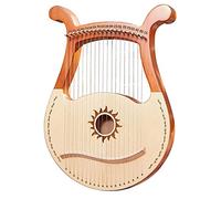 Lyre Harp Lyre Harp 19 String Wooden Lyre Harp 19 String Lyre Unique Patterns Carved Symbols For Beginners
