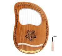 Lyre Harp, Portable Harp, 16 String Lyre Harp, Mahogany Ancient Style Lyre Handheld Harp for Music/Kids/Adults/Beginners/Professional/Gift