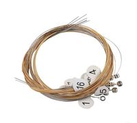 Lyre Harp Replacement Strings | Metal String Set for Lyre with Ball End | Tunable Bright Tone Strings for 7/10/16/19/21/24-String Harps | Classical Sound Harp Kit(16 String)