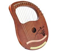 Lyre Harp Small Harp Portable 16 Metal String Hand-held Harp Harp Mahogany Body Classical Musical Instrument Gift-H (Color : D) (Color : #4) (#2)
