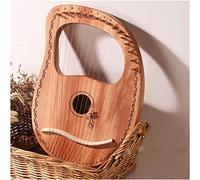Lyre Harp Small Harp Portable 16 Tone Log Lyre Portable Musical Instrument 16 String Solid Wood Veneer Lyre Stringed Musical Instrument (Color : B) (Color : #4) (#3)