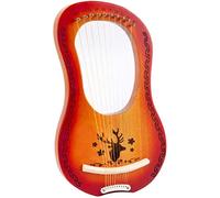 Lyre Harp Small Harp Portable 7-Tone 10-Tone Harp Harp Beginner Violin Traditional Instrument Stringed Musical Instruments (Color : D) (Color : #4) (#2)