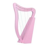 Lyre Harp, Solid Wood Mahogany Musical Instrument, 15 Strings, Includes Tuning Wrench, Perfect for Music Lovers, Beginners, Adults, and Kids
