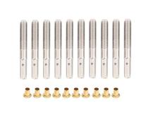Lyre Harp String Maintenance Tools 10 Pcs Tuning Pin Nails with 10Pcs Rivets for Zithers, Harpsichords, Dulcimers, Stringed Instrument