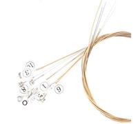 Lyre Harp String Set in Shiny Brass Color, Brass Replacement Accessories for 7, 10, 16, 19, 21 Strings (16 String)