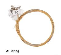 Lyre Harp Strings Set, 15/16/19/21/24 Strings Replacement, Brass and Nylon Strings for Professional and Beginner Lyre Players(21 Brass Strings)