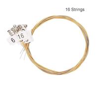 Lyre Harp Strings Set, Brass Nylon Replacement for 7, 10, 16, 19, 21, 24 String Lyres, Yellow