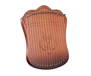 lyre,HUIOP 17 String Lyre Harp Portable Solid Beech Wood Harp String Musical Instrument with Tuning Wrench Picks for Beginners Adults,lyre harp 17 strings,lyre