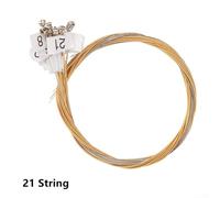 Lyre Strings Pack for Harp Style Instruments with 15 String 16 String 19 String 21 String 24 String Support Brass Nylon Build (21 Brass Strings)