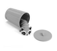 Lyre Trash Raccoon Fidget, 3d Printed Toys Mini Articulating Racoon with Trash Can for Stress Relieving Desktop Decoration Novelty Gift (Grey)