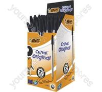 BIC Cristal Original Ballpoint Pen Medium 0.32 mm Black Pack of 50