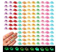 Lyreh 120pcs Mini Resin Turtles, Glow in the Dark Tiny Turtles for Crafts Miniature Sea Turtle Figurines Cute Small Luminous Animals for Garden Micro Landscape DIY Dollhouse Decorations