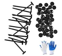 Lyreh 120pcs Nylon Universal Cable Tie Buckle Set, Plastic Cable Ties Straps with 120 Self-Locking Zip Ties Holder Wiring Fasteners Management for Car Fender Repairing
