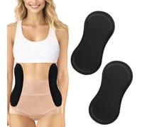 Lyreh 2pcs Abdominal Side Compression Boards, 11.81x5.51x0.47in Sponge Material Lipo Foam Lateral Protectors for Post Surgery Recovery Waist Filling Skin Anti-Sagging(Black)
