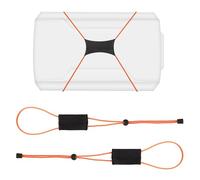 Lyreh 2pcs Fishing Graph Cover Straps Compatible with Humminbird & Lowrance, Adjustable Fish Finder Cover Bungee with Adjustable Buckle and Stretchable Accessories Cord Fit up to 18in Screens