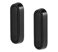 Lyreh 2pcs Folding Wall Hooks, Zinc Alloy Heavy Duty Foldable Wall Mounted Coat Hooks for Hanging Coat Bathrobes Towels Clothes Hat Bags Keys(Black)