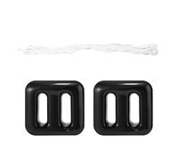 Lyreh 2pcs Pool Fountain Anchor Replacements, Small Drift Pool Float Weight Anchor with 16.4ft Rope 150g Anchors Weight for Floats (Black)