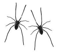 Lyreh 2pcs Realistic Spider Magnets, 3D Spider Fridge Magnets Halloween Funny Prank Gifts for Refrigerator Door Whiteboard Kitchen