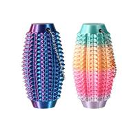 Lyreh 2pcs Spiky Grippie Stim Keychains, Sensory Stim Toys for Stress Relief Pain Stimming Anxiety & Focus Pocket-Size Fidget Keyring Tool for Adults Kids Teens Novelty Gifts