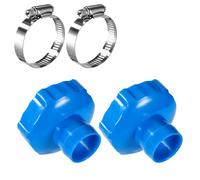 Lyreh 2pcs Surface Skimmer Hose B Adapter with Hose Clamps, Swimming Pool Skimmer Vacuum Adapter Compatible with Intex Pool Part Accessories 28000E 28335EH 28337EH 28341WA 28365EH 28375EH 28395EH