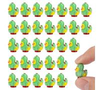Lyreh 30pcs Cinco de Mayo Ducks Miniature, Resin Cactus Mini Duck Tiny Small Cinco de Mayo Decor for Mexican Festive Party Favor Micro Garden Dollhouse Landscape Decoration