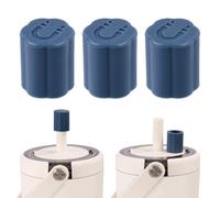 Lyreh 3pcs Magnetic Straw Caps for BrüMate, Silicone Magnetic Cup Straw Cover Topper Practical Cup Accessories for All Era and Resa Tumblers Climbing Picnicking (Dark Blue)