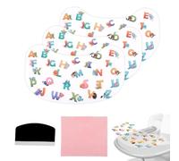Lyreh 3pcs Suction Solver Stickers for Stokke Tripp Trapp Trays, Animal & Letter Tray Suction Sticker Adhesive Placemat for Baby Bowls Plates & Toys High Chair Accessories(Peanut Shape)