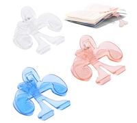 Lyreh 3pcs Transparent Book Page Holder for Reading, 12° Scientific Angle Book Opener Holder Durable Page Marker Clips for Teacher Clerk Fixing Teaching Reading Music Material