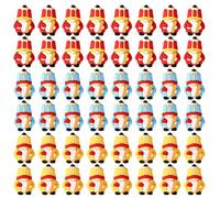 Lyreh 48pcs Miniature Back to School Gnomes Set, 3 Colors PVC Material Tiny Small Gnomes Mini Back to School Decorations for Classroom Decoration Teacher Appreciation Gifts Hide and Seek