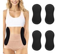 Lyreh 4pcs Abdominal Side Compression Boards, 11.8x5.5x0.47in Lipo Foam Lateral Protectors Waist Skin Anti-Sagging Filling Supplies for Post Surgery Recovery (Black)