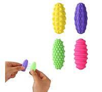 Lyreh 4pcs Silicone Magnetic Sensory Balls, Funny Fidget Balls Toys for Autism Textured Magnet Stress Relief Toys Suitable for Women Men Kids Teens Adults Gift