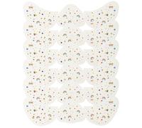 Lyreh 6pcs Face Glitter Freckle Stickers, Waterproof Pride Rainbow Flag Heart & Star Temporary Face Tattoos for Celebration Makeup Accessories