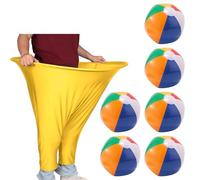 Lyreh 7pcs Granny Pants Outdoor Game Set, Big Granny Pants Yard Toss Game with 6 Inflatable Bouncy Ball for Adults Kids Family Reunion Backyard Party & Team Building Activities