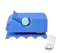 Lyreh Cardboard Cutter for Cat Scratchers, 3D Printed Kitten Shaped Cardboard Strip Cutter with 10 Blades Manual Handheld Card Board Cutting Tool for Cat Lover DIY Craft (Blue)