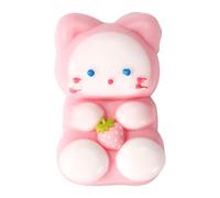 Lyreh Cat Squeeze Toy, TPR Kawaii Sticky Squishy Fidget Cat Funny Kitty Animal Stress Relieving Toy Suitable for Children Teens Adults Party Favor (Pink)