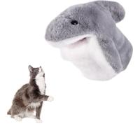 Lyreh Cat Wrestling Toy Puppet, 7.87x5.91in PP Cotton Interactive Cat Pet Toy Boxing Gloves for Safe Interactive Play with Kitten and Puppy Dogs(Shark Style)