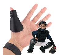 Lyreh Catcher's Thumb Guard for Baseball & Softball, Silicone Baseball Thumb Protector Catcher Training Gear Left/Right Hand Compatible for Reducing Palm Hand Injury(Medium/Kid)